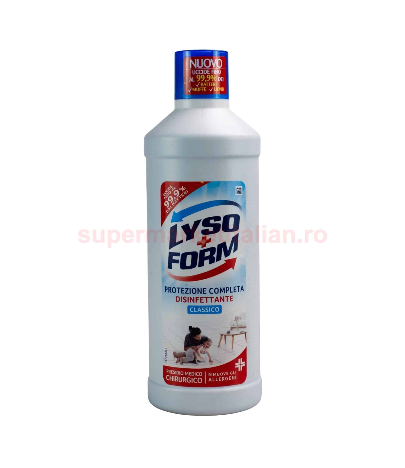 Detergent pardoseală igienizant Lyso Form Clasic 1250 ml • Super Market  Italian